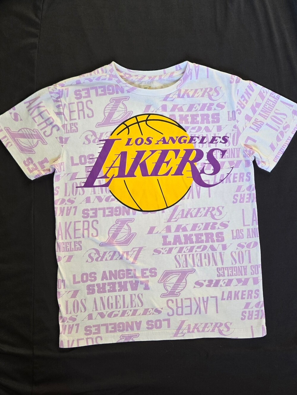 NBA Los Angeles Lakers All Over Print Graphic Tee XS